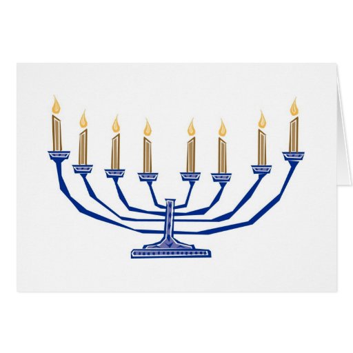 Menorah tradicional cartao