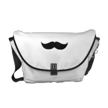 Mensageiro do rickshaw do bigode bolsa mensageiro