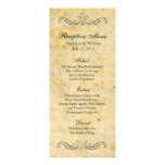 Menu ornamentado da recepção do vintage do Victori Convites Personalizado