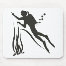 Mergulhador de MERGULHADOR muito engraçado Mouse Pads
