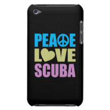 Mergulhador do amor da paz capa iPod touch Case-Mate