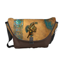 Mesoamerican bolsas mensageiro da rickshaw