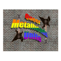 Metalheads estranho une-se cartoes postais