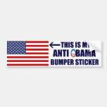 Meu anti autocolante no vidro traseiro de Obama Adesivo