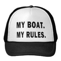 Meu barco. Minhas regras - barco engraçado Bones
