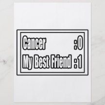 Meu cancer da batida do melhor amigo (placar) panfletos personalizados