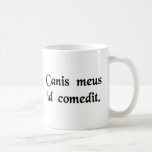 Meu cão comeu-o caneca