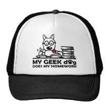 Meu cão do geek faz meus trabalhos de casa bones