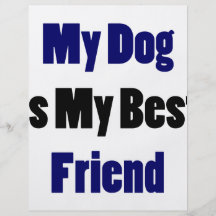 Meu cão é meu melhor amigo panfletos personalizados