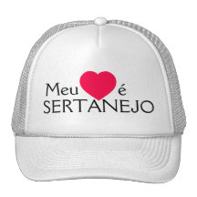 Meu coração é sertanejo bonés