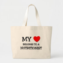Meu coração pertence a um NUTRICIONISTA Bolsas Para Compras