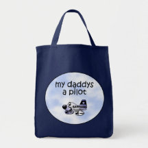 Meu Daddys um piloto Bolsas De Lona