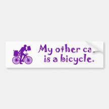 Meu outro carro é uma bicicleta adesivo