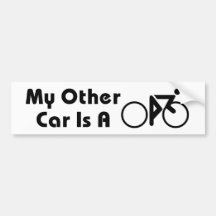 Meu outro carro é uma bicicleta adesivos