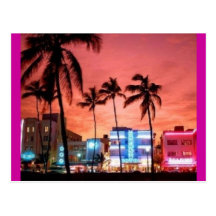 Miami Beach, Florida Cartoes Postais