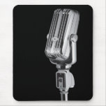 Microfone retro de prata legal mouse pads