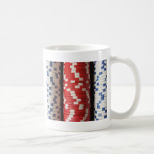 Microplaquetas de póquer caneca