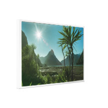 Milford Sound Impressão De Canvas Envolvida