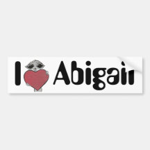 Mim alienígena de Abigail do coração Adesivos