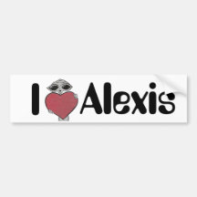 Mim alienígena de Alexis do coração Adesivos