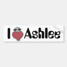 Mim alienígena de Ashlee do coração Adesivo