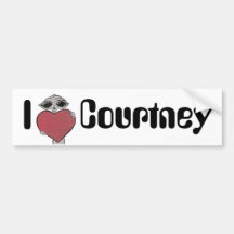 Mim alienígena de Courtney do coração Adesivos