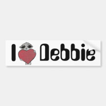 Mim alienígena de Debbie do coração Adesivo