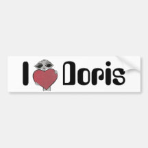 Mim alienígena de Doris do coração Adesivos