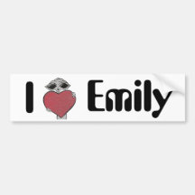 Mim alienígena de Emily do coração Adesivo
