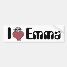 Mim alienígena de Emma do coração Adesivos