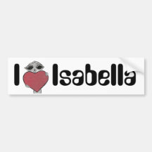 Mim alienígena de Isabella do coração Adesivo