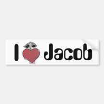 Mim alienígena de Jacob do coração Adesivo