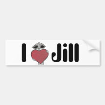 Mim alienígena de Jill do coração Adesivos