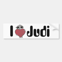 Mim alienígena de Judi do coração Adesivo