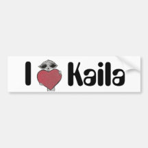 Mim alienígena de Kaila do coração Adesivos