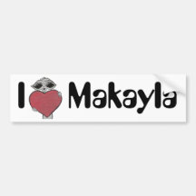 Mim alienígena de Makayla do coração Adesivo