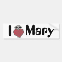 Mim alienígena de Mary do coração Adesivos