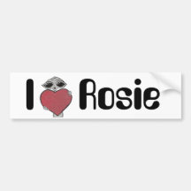 Mim alienígena de Rosie do coração Adesivo