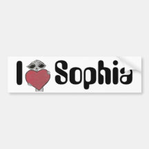 Mim alienígena de Sophia do coração Adesivo
