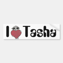 Mim alienígena de Tasha do coração Adesivo