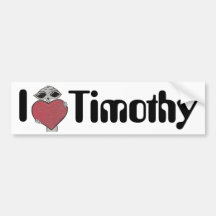 Mim alienígena de Timothy do coração Adesivos