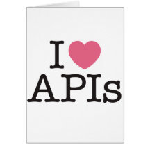 Mim APIs Notecard do coração Cartoes