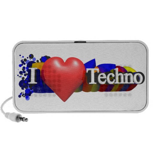 Mim auto-falante de Techno do coração Caixinha De Som Para iPod
