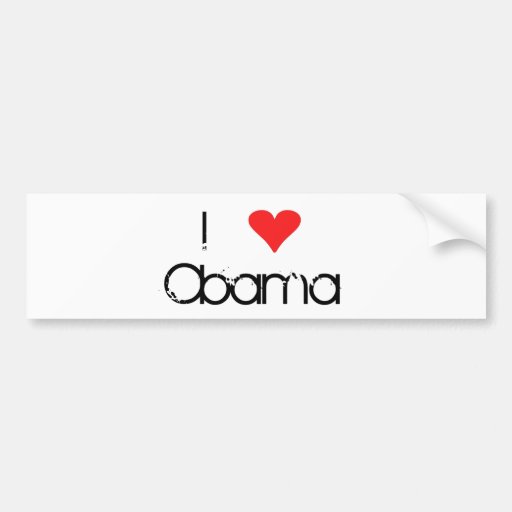 Mim autocolante no vidro traseiro de Obama do cora Adesivo