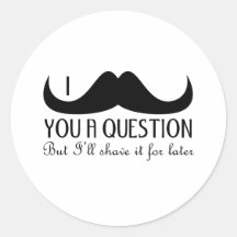 Mim bigode você uma pergunta adesivos