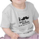 mim bigode você uma pergunta t-shirts
