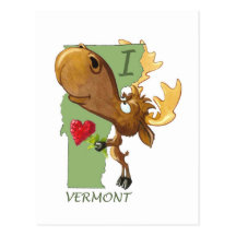 Mim cartão de Vermont do coração Cartao Postal