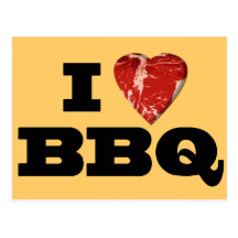 Mim CHURRASCO do coração, churrasco engraçado da f Cartao Postal
