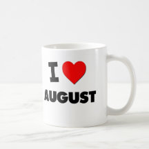 Mim coração agosto canecas