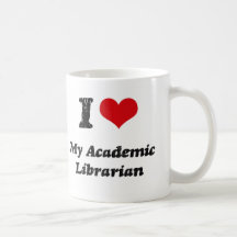 Mim coração meu bibliotecário académico canecas